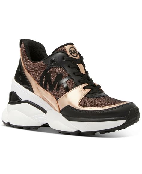 michael kors gold sneakers stanton|michael kors rose gold trainers.